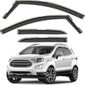 GrandWheel Window Deflectors Smoke Tinted in-Channel Side Window Vent Visor Deflectors Rain Guards Compatible with EcoSport 2018-2022 - 4pcs. GW0874