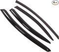 Outside Mount Window Vent Visors Rain Guards Compatible with Chrysler 300M 1999-2004 | Side Window Wind Deflectors Rain Shields | Smoke Tinted, 4 Pcs Set, DGWV-089-2