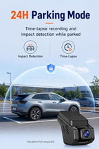 Dash Cam Front and Inside, 2.5K+1080P Dual Hidden Camera for Cars, Car Camera Front and Interior with Night Vision, 4 IR LEDs, G-Sensor, 24H Parking Mode, Loop Recording, 32GB Card Included