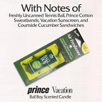 Car Air Freshener, Pack of 3 - Hanging Air Freshener for Car, Home and Office, Ball Boy Tennis Candle Signature Scent, Long-Lasting Deodorizer