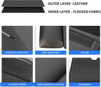 Car Organizer Back Seat, Car Water Cup Travel Tissue Holder Organization Universal car seat Back Storage Sedan SUV Compatible Vehicle Interior Accessories Hand-Sewn car Leather Storage Bag 2pc