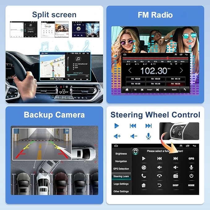 Android 13 Car Stereo for Hyundai Genesis 2009-2014, 2+64GB, 9-inch Touchscreen with CarPlay Android Auto, GPS Navigation, Bluetooth, WiFi, FM Radio, AHD Backup Camera
