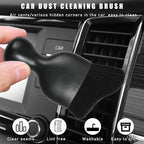 Car Interior Dust Brush, Soft Scratch Free Auto Detailing Brushes, Universal Vehicle Interior Cleaning Tool for Automotive Dashboard, Air Vents, Leather(Black)