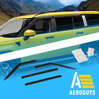 Extra Durable Window Deflectors Tape-On Window Visors Rain Guards Fit for Hyundai Santa Fe 2024-2026, Sun Visors, Wind Vent for Shades, Exterior Car Accessories - 4 pcs. AG0997