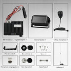 MB1 AM/FM CB Radio Kit, Portable CB Mobile Radio Kit with 5W Mini External Speaker and Magnetic Antenna, Noise Reduction, Emergency Channel 9/19, VOX, CB Radios Long Ranges for Trucker