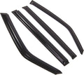 WD2-823B Dark Smoke 4 Pcs Set Window Visor (Outside Mount) Deflector Rain Guard Compatible with 2016-2018 Mitsubishi Montero