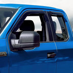 Tape On Window Visors Compatible with 2015-2025 Ford F-150 Extended Cab (SuperCab),2017-2025 F-250/350 SuperDuty Super Cab,Side Vent Window Deflector Rain Guard Shade,Truck Accessories-4pcs