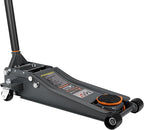 3-Ton (6600lbs) Low Profile Hydraulic Heavy-Duty Steel Floor Jack with Dual Pistons Quick Lift Pump, Home and Workshop Car Maintenance for Various Vehicles (Orange, 3 Ton Low Profile)