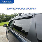 Window Visors Rain Guards Shield for 2009-2020 Dodge Journey, Window Vent Wind Deflectors Visors Shades for 09-20 Dodge Journey