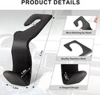 Car Headrest Hooks, 2 Pack Leather Car Purse Holder, Car Back Seat Organizer for Purse Coats Umbrellas Groceries