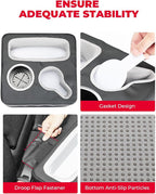 Back Seat Cup Holder for Car, Couch Cup Holder, Car Truck Boat Organizer, Couch Sofa Bed Expander Tray Holds Drinks, Snacks, Remote, Cell Mobile Phone (Black)