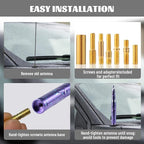 Famobay Stubby Bullet Antenna Car Truck Antenna Chevy Silverado & GMC Sierra Trucks Heavy Duty Pickup Trucks Accessories（5.5inch Iridescent Color）