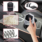 Car Trash Can with Lid, Garbage Bin for Women, Cute Interior Accessories for Seat Cup Holder, Organization Car Must Haves Essentials Mini Trash Can with Garbage Bag