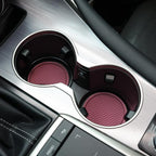 Car Cup Coaster, 4PCS Universal Non-Slip Cup Holders Embedded in Ornaments Coaster, Car Interior Accessories, Purple Glow