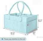 Mr. Pen- Baby Diaper Caddy Organizer, Light Blue | Nursery Storage Bin and Car Organizer for Diapers and Baby Wipes
