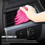 Car Cleaning Gel Clean Putty, Reusable Car Interior Cleaner Slime, Auto Detail Cleaning Soft Rubber Supplies, Universal Multi-Functional Cleaning Tool Accessories for Men Women (Pink)