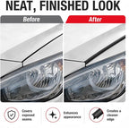 16.5Ft Universal Car Weather Stripping - T-Shape Rubber Edge Trim (5x7mm), Self-Adhesive Automotive Sealing Strip for Windshield, Bumper, Fender Flare & Side Skirt, Soundproof & Waterproof