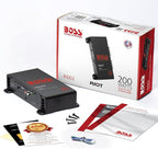 R1002 2 Channel Car Amplifier - 200 High Output, 2-8 Ohm Stable, Low/High Level Inputs, Full Range, Bridgeable, Bass for Subwoofer