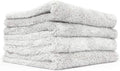 Eagle Edgeless 500 (4-Pack) Professional Korean 70/30 Blend Super Plush Microfiber Detailing Towels, 500GSM, 16in x 16in, Ice Grey