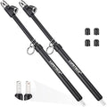 2-Pack Dual Head Tire Pressure Gauge, Heavy Duty Truck Tire Air Gauge Range 10-150PSI 1-10Bar, Straight-On Pencil Air Pressure Gauge Extended Tube for Semi Truck, Car Tire Pressure Checker