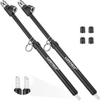 2-Pack Dual Head Tire Pressure Gauge, Heavy Duty Truck Tire Air Gauge Range 10-150PSI 1-10Bar, Straight-On Pencil Air Pressure Gauge Extended Tube for Semi Truck, Car Tire Pressure Checker