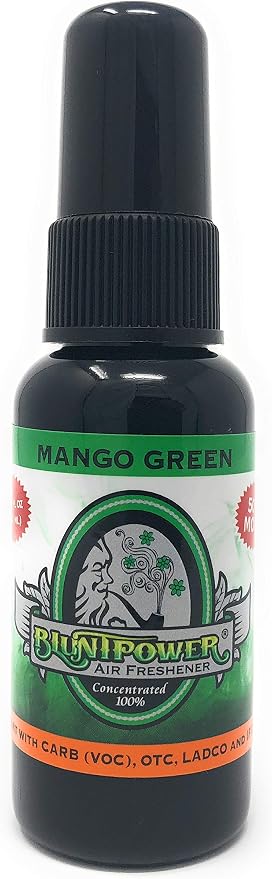 (Mango Green, 1 Pack) Concentrated Air Freshener for Room and Car Spray - Oil-Based Diffuser Spray Bottle - Long-Lasting Bathroom Spray, Car Freshener, & Odor Eliminator Spray
