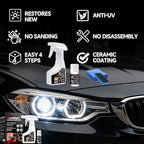 【2Pack】Headlight Restoration Kit, Advanced Car Headlight Restoration Kit