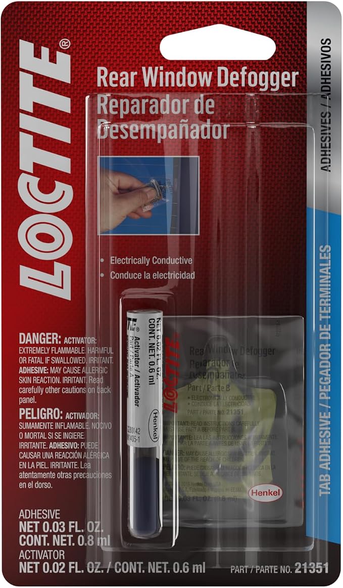 37438 21351 Rear Window Defogger Tab Adhesive, 0.03/0.02 fl. oz.