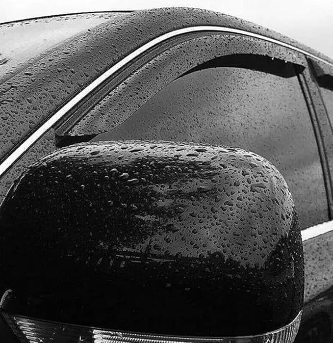 Outside Window Visors Rain Guards Vent Deflectors Compatible with Mitsubishi Eclipse Cross 2018-2025 2026, Window Vent Sun Visor Deflector 4pcs SmokeTinted