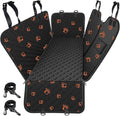 Dog Car Seat Cover for Back Seat, 2026 Upgraded 600D Heavy Duty Waterproof & Scratch-Resistant Dog Hammock for Car, Back Seat Pet Cover for Dogs with Sedan, and SUVs, Standard, Paw Prints