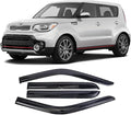 Tape-On Window Visors Deflectors Rain Guards 4 Piece Set ‎Compatible with 2014-2019 Kia Soul 94367