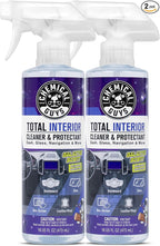 Total Interior Cleaner & Protectant - 2 Pack (16 oz Each) All-in-One Car Interior Cleaner for Dash, Seats, Carpet, Glass, Vinyl, Leather, and Plastic - Galactic Scent
