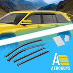 Extra Durable Window Deflectors Tape-On Window Visors Rain Guards Fit for Jeep Grand Cherokee 2022-2026, Sun Visors, Wind Vent for Shades, Exterior Car Accessories - 4pcs. AG0244