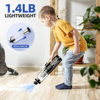Mini Vacuum Cleaner for Car, 18000Pa 2 in 1 Vacuum Cleaner&Air Duster, 130W Brushless Motor Handheld Vacuum Cordless with 7800mAh Battery, LED Light, Multi-Nozzles for Home, Office, Pet