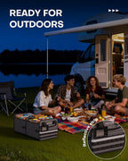 Tactical Car Trunk Organizer - Foldable Trunk Organizer for SUV with Front MOLLE Pocket & Reflective Strips, Essential Car Accessories for Tools & Outdoor Storage, 12.8" x 21.7" x 11.0", Grey