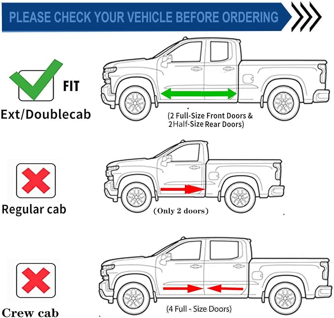 Side Window Visors rain Guards Vent Deflectors for 14-18 Chevrolet Silverado/GMC Sierra 1500 2500HD 3500HD Double/Extended Cab, Rain Guards Sun Shade Out Channel,Dark Smoke 4pcs 94528