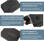 1 PC Car Sun Visor Organizer, Sunglass Holder & Document Storage Pocket Organizer, Car Visor Accessories with Insurance and Registration Card, Universal for Cars, Trucks, SUVs (Black