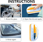 12V Portable 2-in-1 Car Heater & Cooler, 360° Rotatable Windshield Defroster with 1pc Glass Oil Film Cleaning Brush, Fast Heating/Cooling for Car & Home