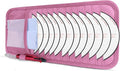CD Case Holder for Car - Sun Visor Organizer for 12 CD’s/Dvd’s, 1 Mesh Pocket & 1 Horizontal Pen Holder - Safe, Ergonomic Design (Pink)
