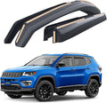 Goodyear Shatterproof in-Channel Window Deflectors for Jeep Compass 2017-2026, Rain Guards, Window Visors for Cars, Vent Deflector, Car Accessories, 4 pcs - GY003470