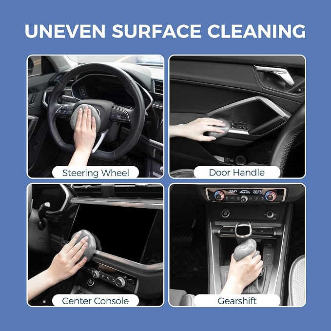 2Pcs Cleaning Gel for Car, 7oz Car Detailing Tools, Cleaning Putty Gel, Car Interior Cleaner Universal Dust Cleaner for Keyboard, Laptop, Air Vents (Coconut)