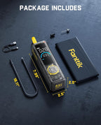 Fanttik X9 Apex Portable Air Compressor for Car Tires, 35s Fast Inflation, 150PSI Cordless Tire Inflator with Light and Power Bank, Handed Inflator for Car, Motorcycle, Bike, Mechanical Gray