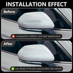 Car Door Edge Guards Door Sill Protector, 4In x 19.7Ft 5D Carbon Fiber Car Wrap Film, Vinyl Automotive Wrap Film Anti-Collision Fits for Most Car (Transparent)