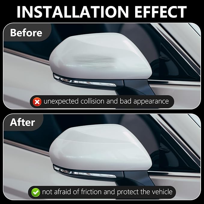 Car Door Edge Guards Door Sill Protector, 1.2In x 33Ft 5D Carbon Fiber Car Wrap Film, Vinyl Automotive Wrap Film Anti-Collision Fits for Most Car(Transparent)
