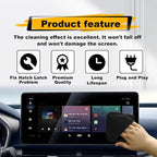 Car Screen Cleaner, Car Accessories Car Screen Wipes, Microfiber Auto Screen Cleaning Pad, Touch Screen Cleaner for Car, Fit for Car Dashboard LCD Display Interior Car Accessories(Black gray)