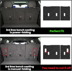 Trunk Mat with 3rd Row Backrest Mat 2021-2026 for Chevrolet Chevy Suburban/GMC Yukon XL (Only Yukon XL, Not Fit Yukon)/Cadillac Escalade ESV (Only Escalade ESV, Not Fit Escalade)