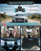 Neideso 5 Channel 360° Dash Cam Front and Rear, 4K + 3*1080P, STARVIS 2 Sensor, AI Driver Fatigue Alert, 5GHz WiFi GPS Car Dash Camera, HDR Night Vision, Free 128GB Card, 24H Parking Mode, N900Ultra