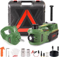 Portable 5 Ton 12V Electric Car Jack Kit Hydraulic Floor Jack with Impact Wrench Tire Inflator Pump for Vehicle Emergency Repair Kit 11023lbs