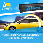 Extra Durable Window Deflectors Tape-On Window Visors Rain Guards Fit for Toyota Corolla 2020-2026 Hatchback, Sun Visors, Wind Vent for Shades, Exterior Car Accessories - 4pcs. AG0155