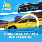 Extra Durable Window Deflectors in-Channel Window Visors Rain Guards Fit for Hyundai Tucson 2022-2026, Sun Visors, Wind Vent for Shades, Exterior Car Accessories - 4pcs. AG0943